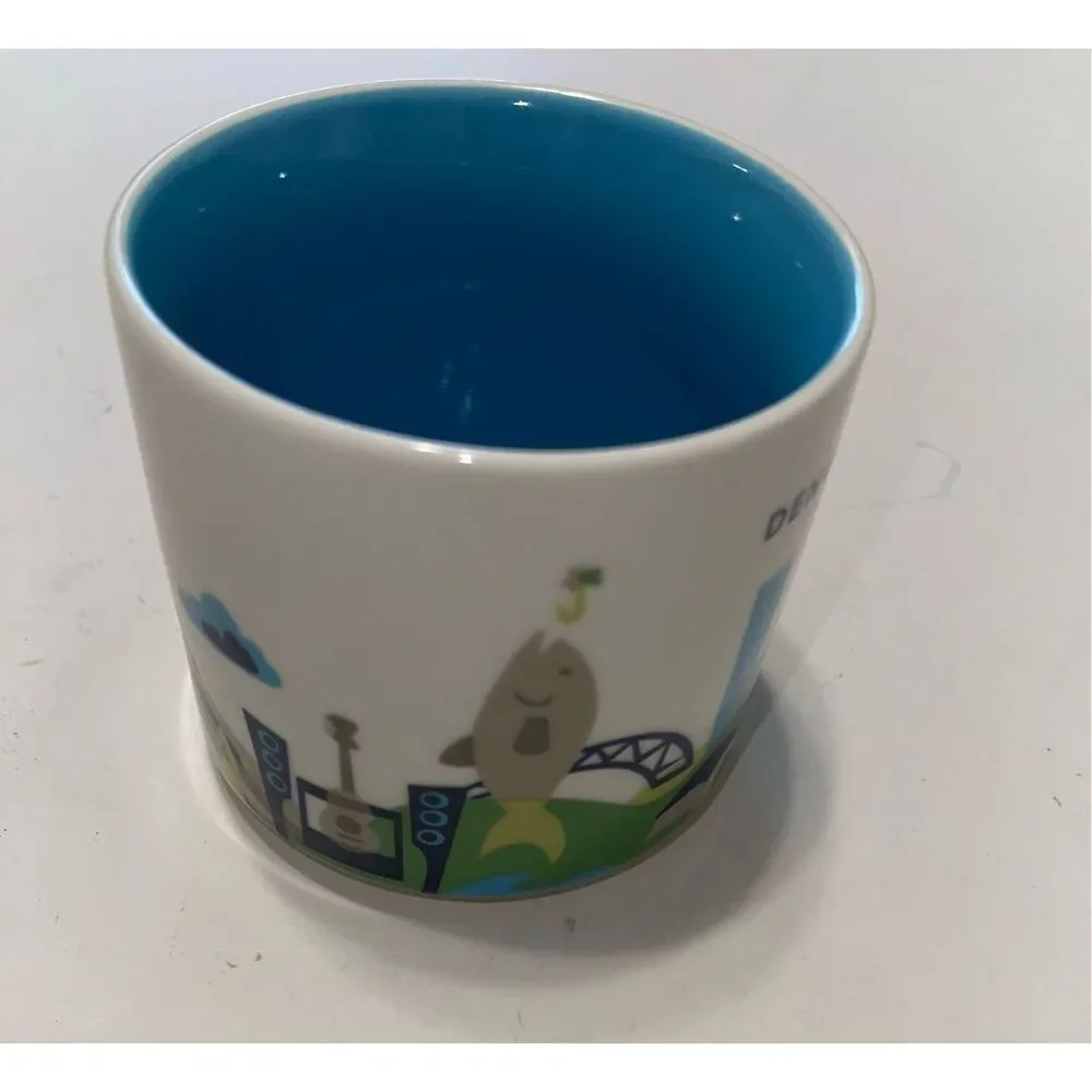 Starbucks Denver Coffee Mug 2015‎ You Are Here Fly Fishing Red Rock Amphitheater